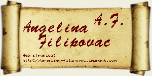 Angelina Filipovac vizit kartica